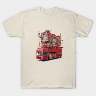 Psychedelic London Bus T-Shirt